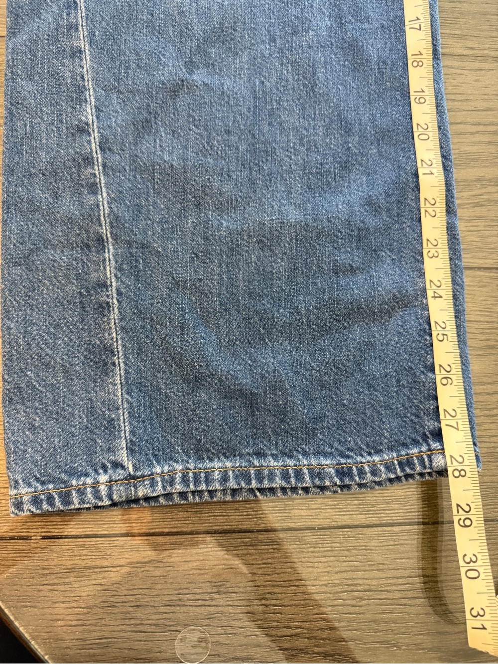 J.Crew Wide Leg Jeans 28P Blue High Rise Linen Blend Denim 25908 - Picture 12 of 15